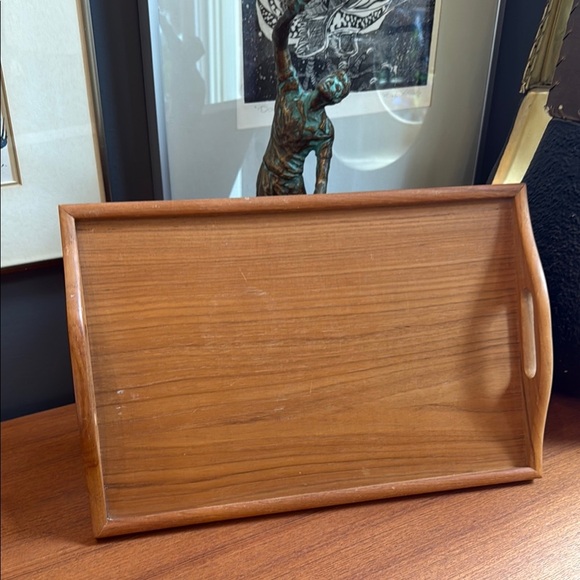 Elegant Teak vintage Brown Wooden Bath cosmetic kitchen multipurpose Tray - Picture 8 of 8